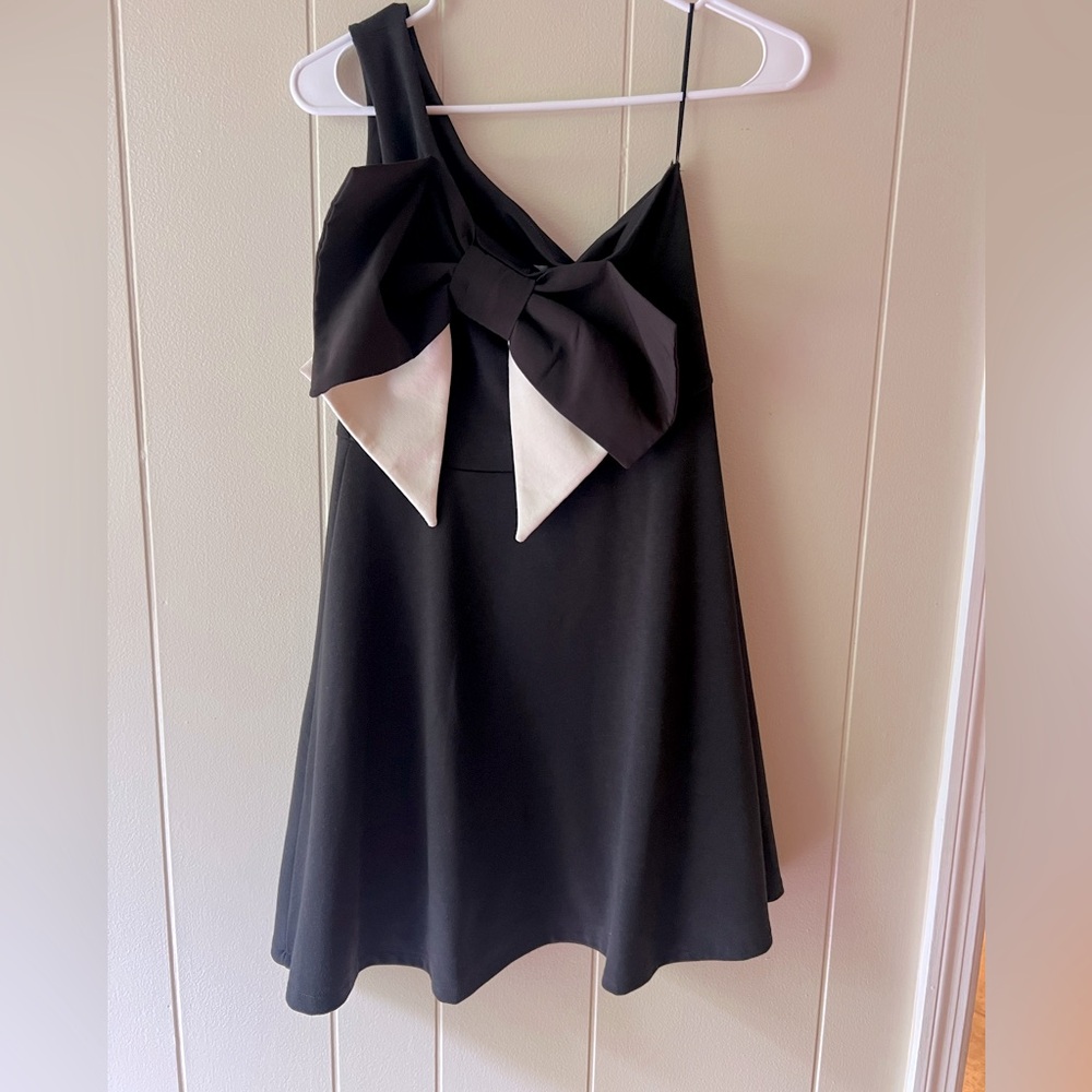 Judith March One Shoulder Bow Detail Dress Size Small